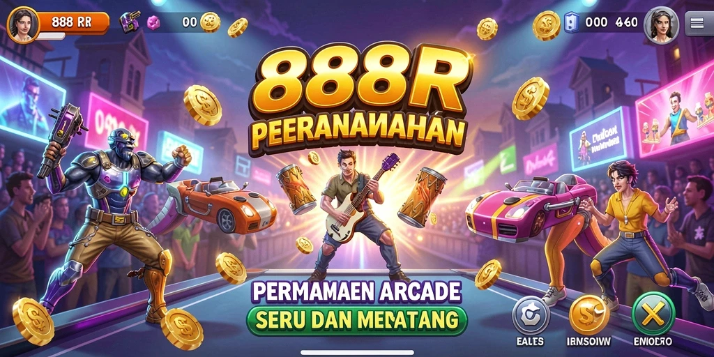 Tampilan gameplay arcade yang mengasyikkan di 888R.