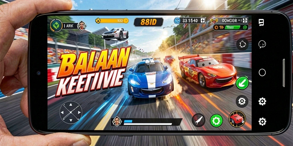 Tampilan gameplay Racing yang menegangkan di 88ID.