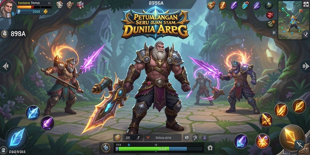 Tampilan gameplay ARPG yang dinamis dan mendebarkan dari 898A.