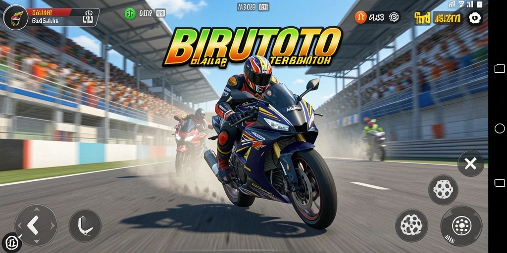 Tampilan mendebarkan dalam gameplay BIRUTOTO