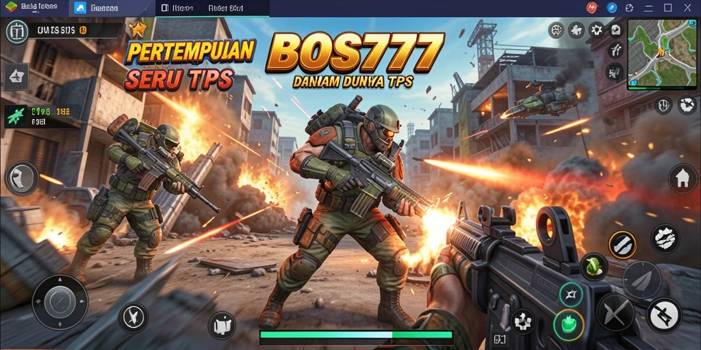Tampilan gameplay yang intens dan menegangkan dalam BOS777.