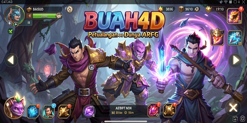 Gameplay seru dan penuh aksi dalam BUAH4D.