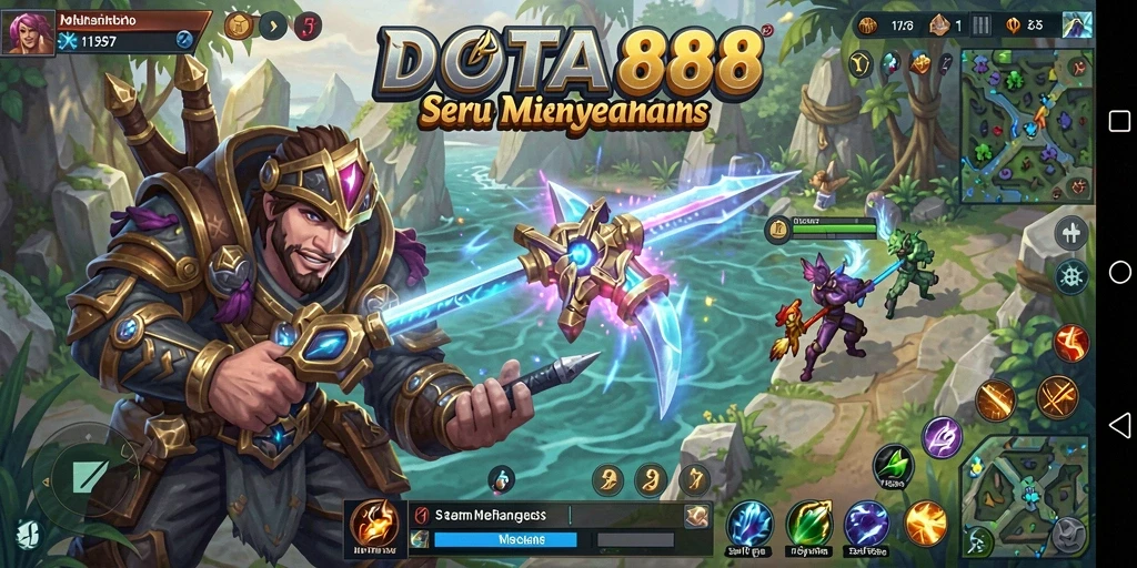Screenshot DOTA88 menampilkan gameplay Fishing yang seru di lokasi tropis.