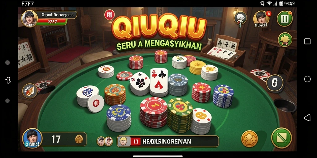 Tampilan gameplay QiuQiu yang seru di F7F7.