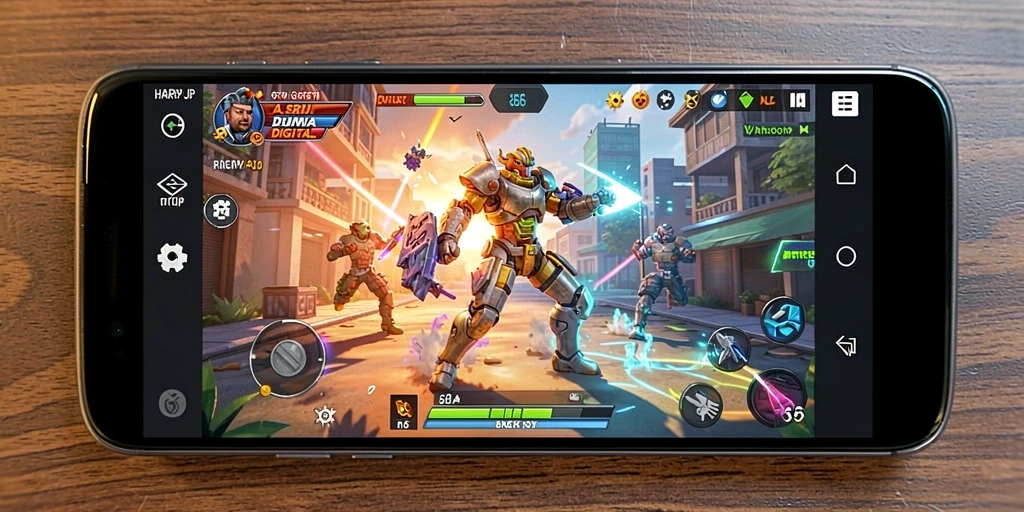 Gameplay seru dan menegangkan di HARAPJP yang memperlihatkan aksi pemain.