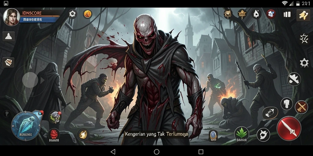 Tampilan gameplay IDNSCORE yang menegangkan dan mencengangkan.