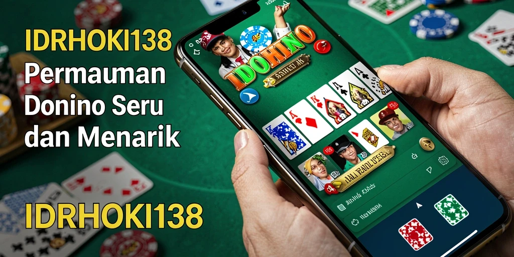 Tampilan gameplay seru dalam permainan Domino IDRHOKI138.
