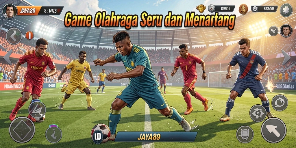 Tampilan gameplay <strong>JAYA89</strong> yang menarik dan penuh aksi olahraga.