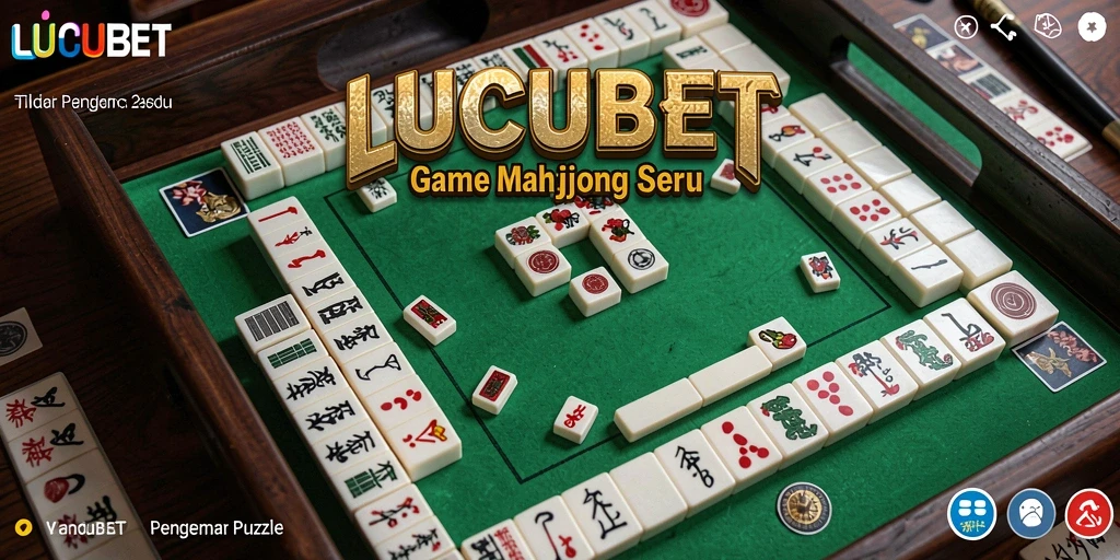 Tampilan gameplay menantang dalam LUCUBET dengan suasana Mahjong.