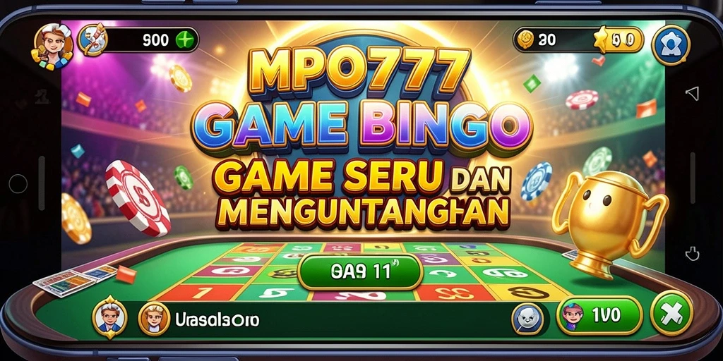 Tampilan gameplay seru MPO777 dengan suasana Bingo yang ceria.