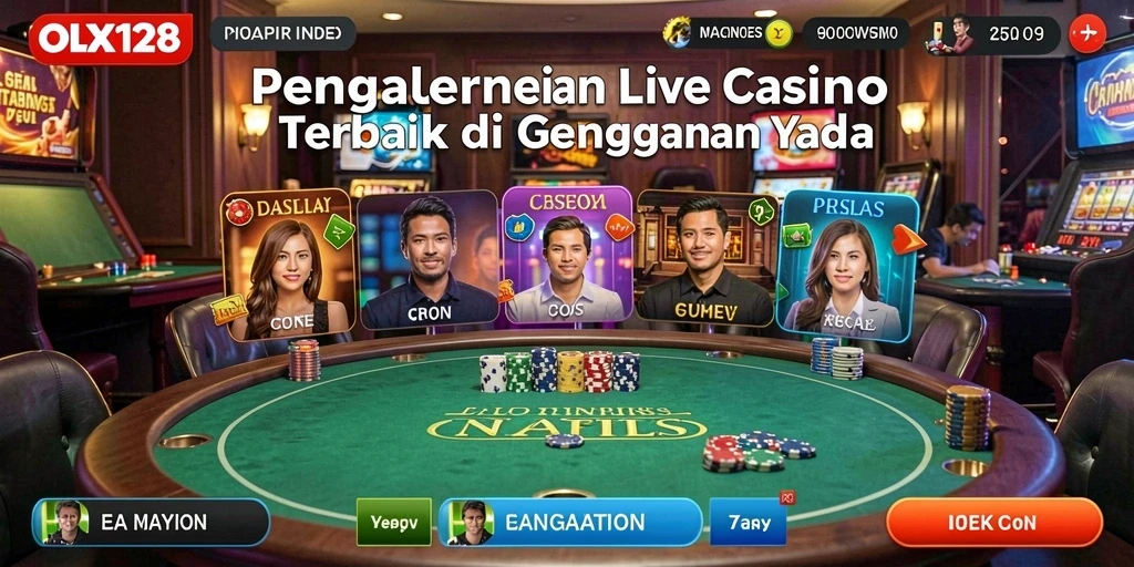 Tangkap momen mendebarkan di OLX128 dengan gameplay Live Casino yang seru.