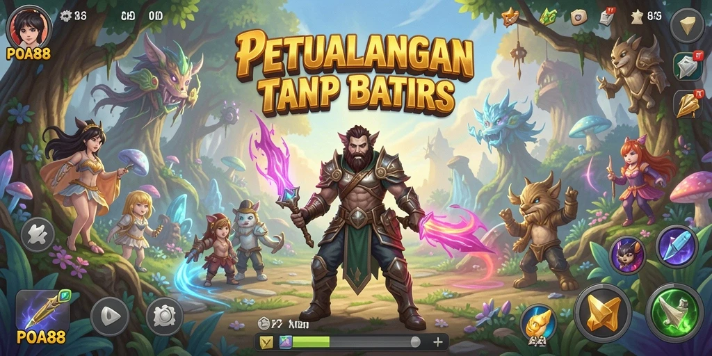 Screenshot gameplay POA88 menampilkan dunia petualangan yang memikat.