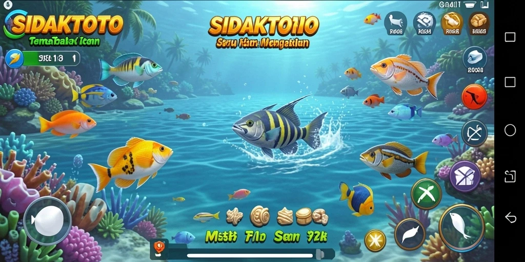 Tampilan gameplay menarik dari SIDAKTOTO dalam aksi Tembak Ikan.