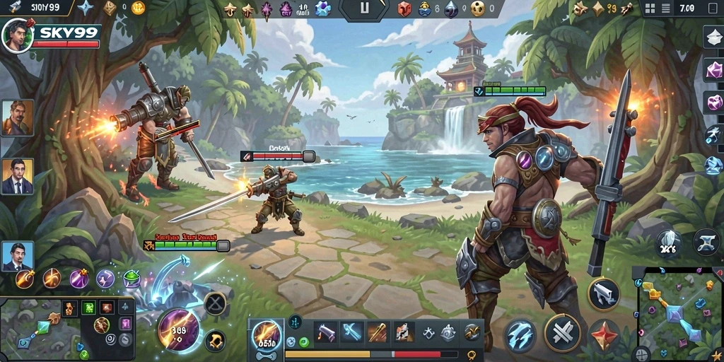 Tampilan menarik dari gameplay <strong>SKY99</strong> yang penuh strategi.