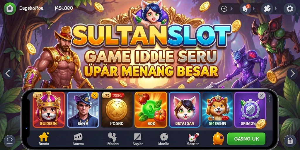 Screenshot utama SULTANSLOT menampilkan gameplay seru dan interaktif.