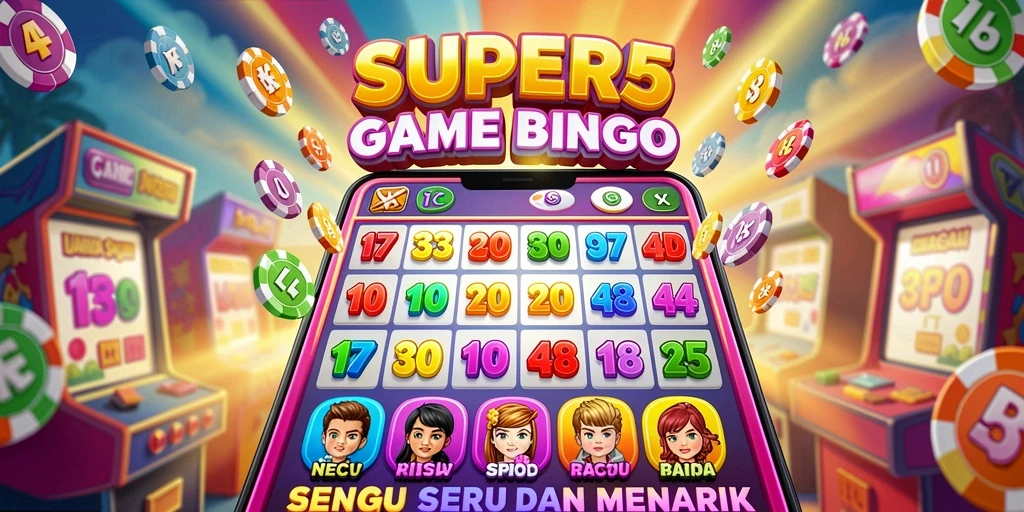 Tangkapan layar SUPER5 menunjukkan serunya gameplay Bingo.