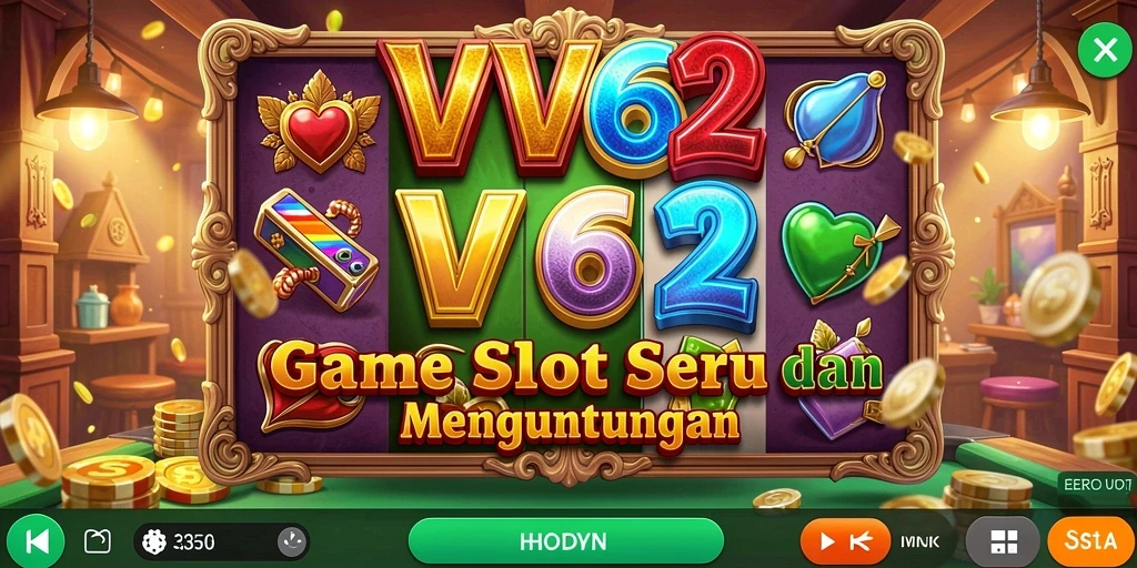 Tampilan gameplay seru dan interaktif dari game Slot VV62.