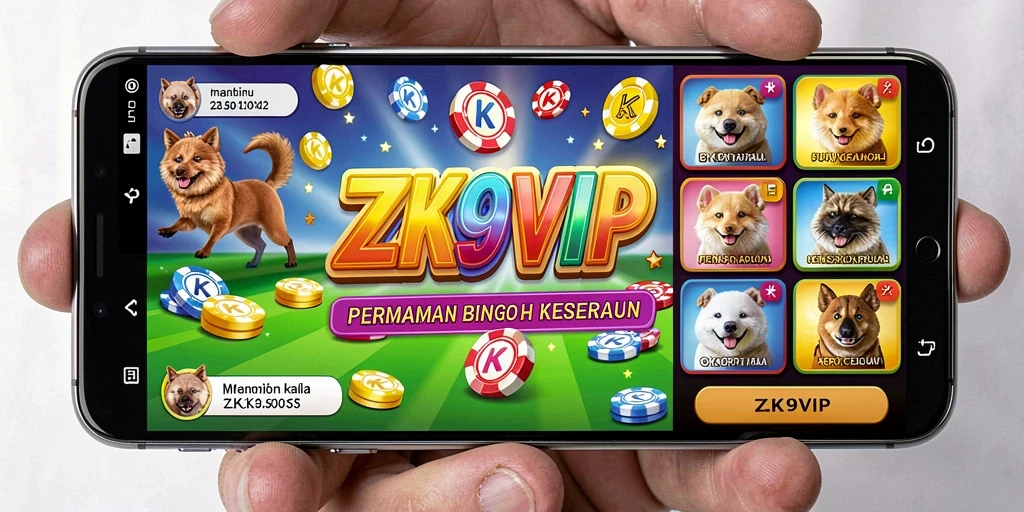 Tampilan gameplay seru dalam aplikasi Bingo ZK9VIP.